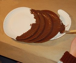 paper plate cornucopia