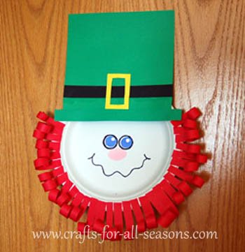 paper plate leprechaun