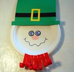 paper plate leprechaun