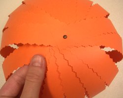 paper strip pumpkin