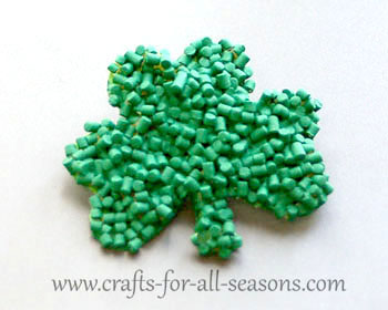 shamrock pasta craft