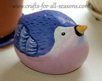plaster bird craft