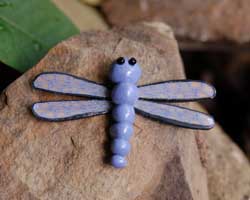 polymer clay dragonfly