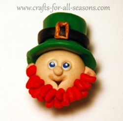 polymer clay leprechaun