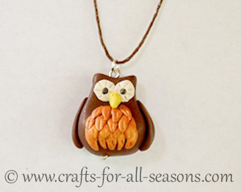 polymer clay owl