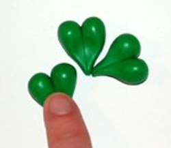 polymer clay shamrock