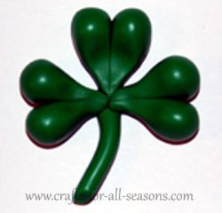 polymer clay shamrock