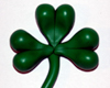 polymer clay shamrock