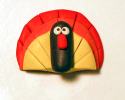 polymer clay turkey