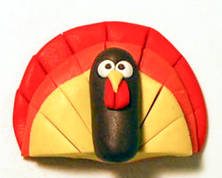polymer clay turkey