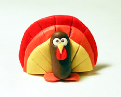 polymer clay turkey