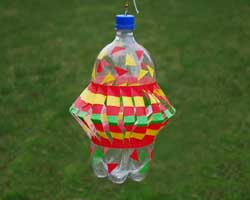 pop bottle wind spinner