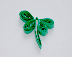 quilled shamrocks