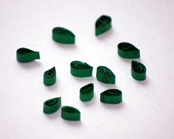 quilled shamrocks