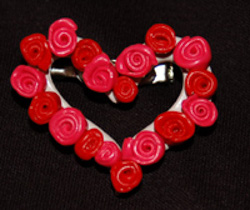 rose wreath pin