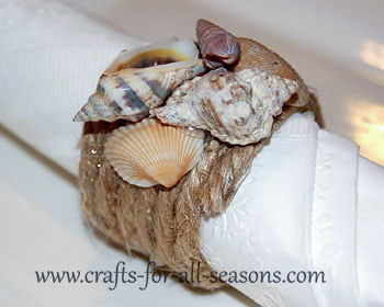 seashell napkin rings