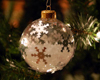 glass ball snowflake ornament