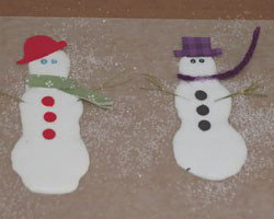 snowman glue craft