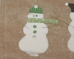 snowman glue craft