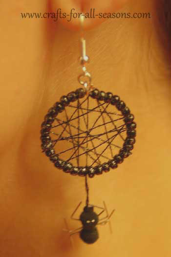 spider web earrings