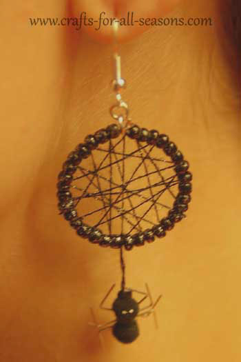 spider web earrings