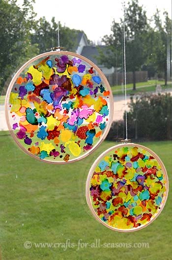 Create a Colorful Sun Catcher Craft