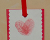 thumbprint heart bookmark