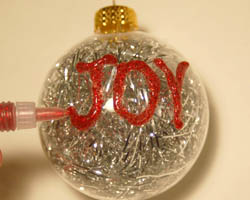 tinsel ornament