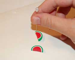 watermelon earrings
