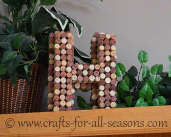 wine cork monogram