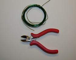 green wire and wire cutters