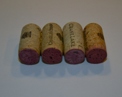 four wine corks