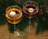 wine glass candle holders