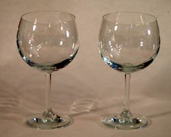 wine glass candle holders