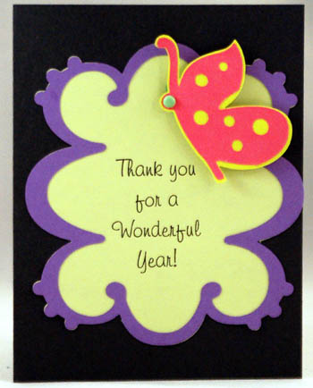 teacher thank you cricut card