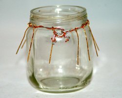 baby jar candle holder