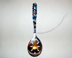 beaded serving spoons