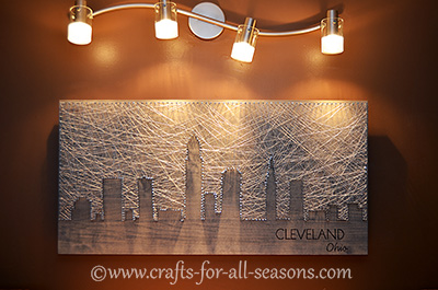 Cleveland string art