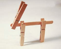 clothespin reindeer craft