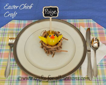 easter chick craft