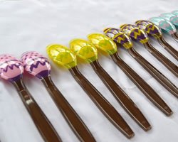 easter egg spoon planter