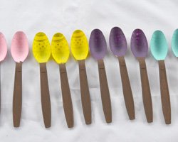 easter egg spoon planter