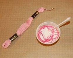 embroidery floss Easter eggs