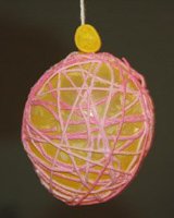 embroidery floss Easter eggs