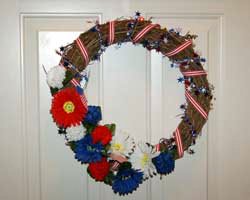 fourth of july wreath