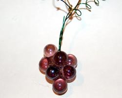 grape cluster ornament