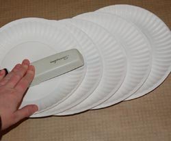 paper plate cornucopia