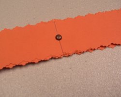 paper strip pumpkin