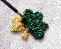 shamrock pasta craft