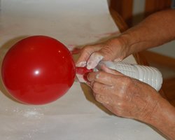 plaster bird craft